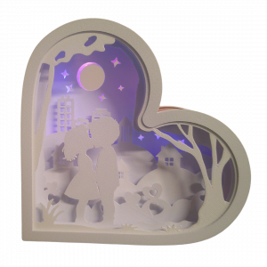 Puppy Love Light with small kids in love under the moonlight