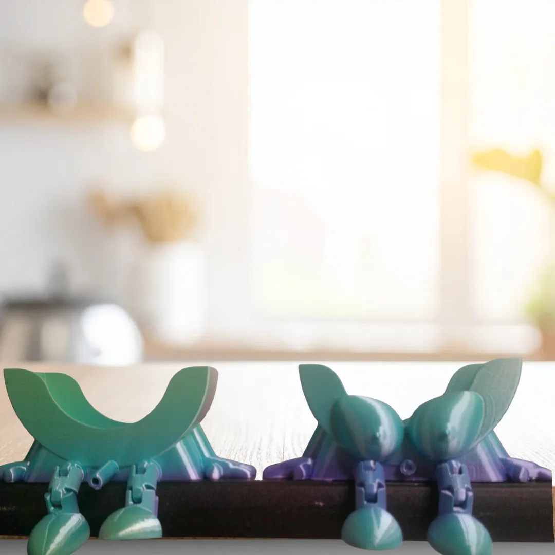 3D printed scrubby holder pair